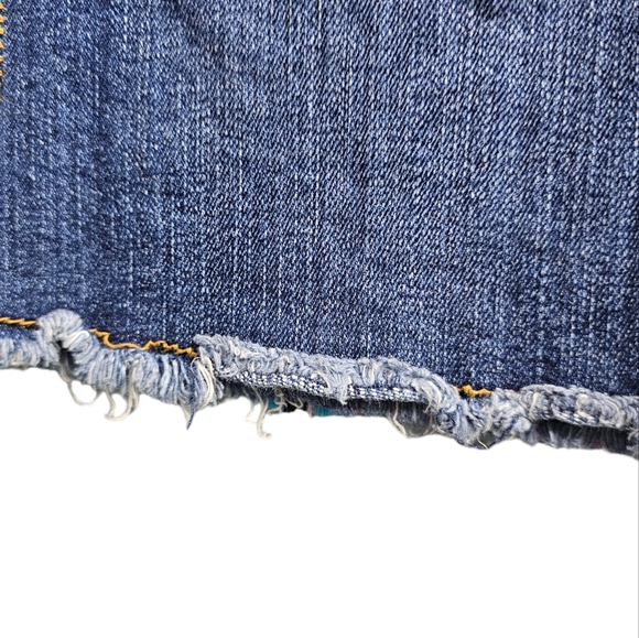 Nickelodeon Zoey 101 Denim Patchwork Mini Skirt euc - Picture 2 of 13